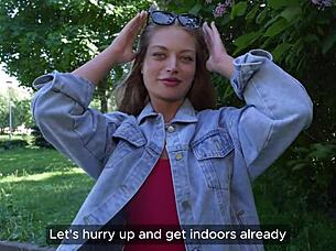 Park Casting Turns Into Intense Fuck With Cute Blondie