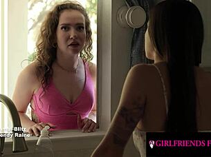 Busty Babe's Passionate Escape to Scissor Hottie