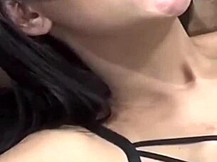 Look at this beautiful young latina couple. The cute girl is giving kisses to her athletic friend