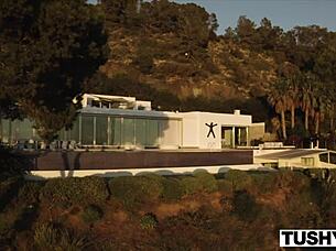 tushy model prepares for anal scenes