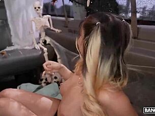 I, uh, gave a blowjob to my teen partner outdoors, it was so hardcore and sexy 😅