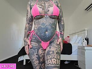 cheeky milf mommy tries on bikinis in haul