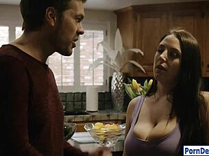 angela white with huge knockers gets smashed in the garage by a monster cock