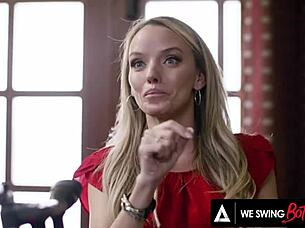 Casting Agent And Director Fuck Bisexual Model In Threesome