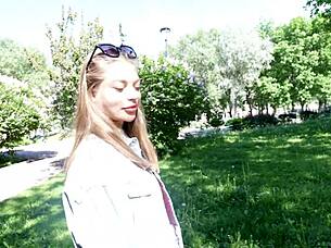 Park Casting Turns Into Intense Fuck With Cute Blondie