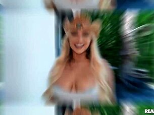 Hot realtor xwife karen flashes ass and tits to jmac, lets him pound pussy with deepthroat on sofa