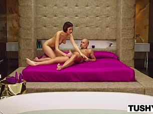 tushy model prepares for anal scenes