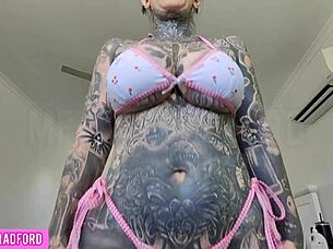 cheeky milf mommy tries on bikinis in haul