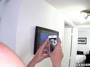 Blondie sucks in the rain and then gets fucked