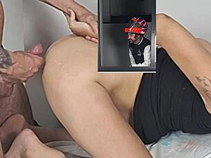 Motoboy Masturbates Watching Couple Fuck In Bedroom, Feeling Intense Jealousy