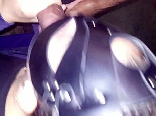 Safada Gets Cock In Backyard While Cars Pass