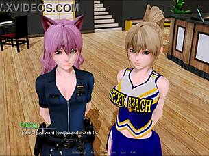 playing harem hotel game in a luxurious suite with friends