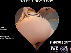 blonde goth girl in stockings gives mind fuck joi