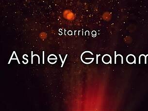 hot ashley graham explores her pussy intimately with toys up close.