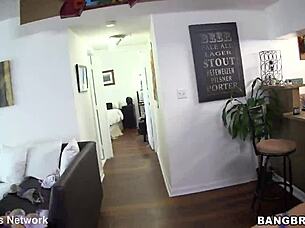 Blondie sucks in the rain and then gets fucked