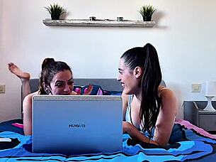 Briseida Myers and Malafalda taste each other's sweet pussies.