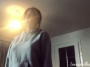 Samantha Flair Watches Kinky FFM With Stepdad And Mother In Law Voyeur Style