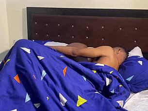 My friend's wife teaches me how to suck her tits and ass in missionary?