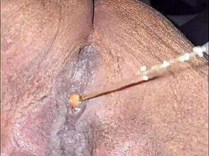 she pees then i lick her dry wet pussy with fingering and muff diving outdoors