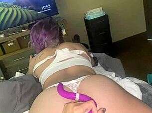 Hot shy girl in lingerie takes care of me with anal and assfucking playtime.