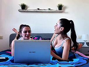 Briseida Myers and Malafalda taste each other's sweet pussies.