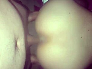 i giv blowjob to my lover and he cum on my ass