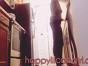 girl ignores you cleaning kitchen giantess recording voyeur domination