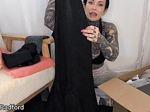 I unbox my haul in the bedroom