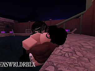 That snowbunny's pussy gets wrecked by a big black cock in the sauna.