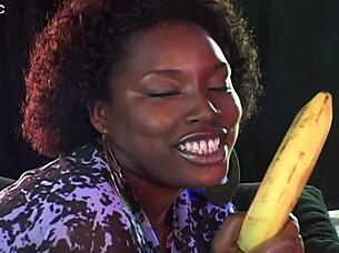 i'm the second banana in this casting, showing off my big natural tits in pov dirty talk interview with black amateurs.