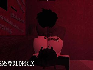 That snowbunny's pussy gets wrecked by a big black cock in the sauna.