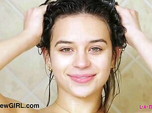 I watch this young couple's homemade blowjob and pussy creampie with monster cock in doggystyle