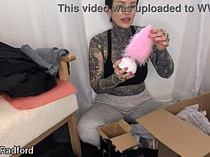 I unbox my haul in the bedroom