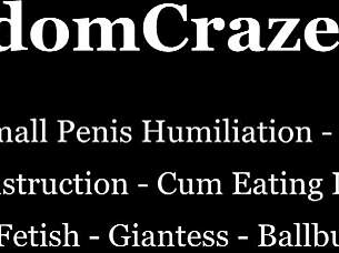 Femdom Humiliates Fat Submissive in POV Domination Session with Verbal Degradation