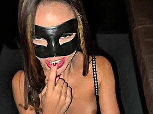 Watch Me Give My Tight Pussy in Carnival Threesome!