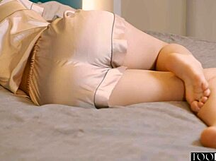 barbie brill fucks the surprised cleaner on the bed