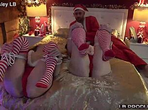 Santas Anal Sex Adventure Unfolds with Wild Pornstar Whores in Action