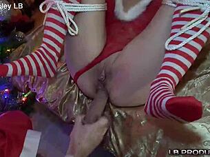 Santas Anal Sex Adventure Unfolds with Wild Pornstar Whores in Action