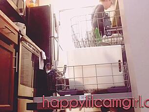 girl ignores you cleaning kitchen giantess recording voyeur domination