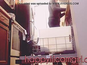 girl ignores you cleaning kitchen giantess recording voyeur domination