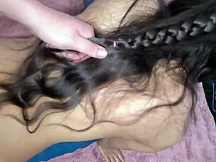 cute latina getting passionate anal sex