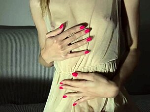 Cute Roommate's Tight Pussy Licked Close Up Until She Cums