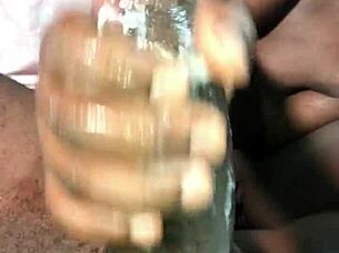 Watch this BBC get a sloppy handjob from the milf