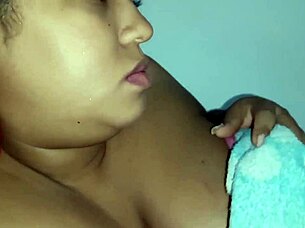 Tennessee wife makes me cum with big natural tits! 😏