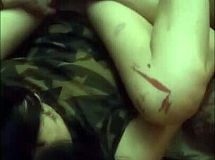 i'm on my back taking his cock in my pussy