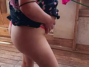 My pregnant wife craves a fuck in the living room