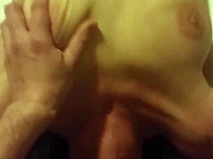 i'm facefucking this amateur deepthroat on the bed, oh god