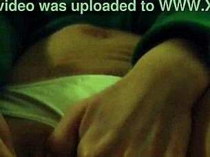 Young beauty reveals her wet pussy and big tits