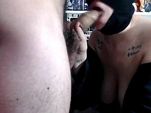 My Argentine stepsister gives amazing oral, making my cock rock hard