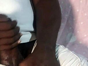 Watch this BBC get a sloppy handjob from the milf